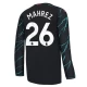 Camisola Futebol Manchester City Riyad Mahrez #26 2023-24 Terceiro Equipamento Homem Manga Comprida