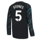 Camisola Futebol Manchester City Stones #5 2023-24 Terceiro Equipamento Homem Manga Comprida