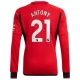 Camisola Futebol Manchester United Antony #21 2023-24 Principal Equipamento Homem Manga Comprida
