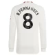 Camisola Futebol Manchester United Bruno Fernandes #8 2023-24 Terceiro Equipamento Homem Manga Comprida