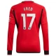 Camisola Futebol Manchester United Fred #17 2023-24 Principal Equipamento Homem Manga Comprida