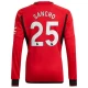 Camisola Futebol Manchester United Jadon Sancho #25 2023-24 Principal Equipamento Homem Manga Comprida