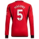 Camisola Futebol Manchester United Maguire #5 2023-24 Principal Equipamento Homem Manga Comprida
