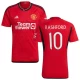 Camisola Futebol Manchester United Marcus Rashford #10 2023-24 UCL Principal Equipamento Homem