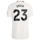 Camisola Futebol Manchester United Shaw #23 2023-24 Terceiro Equipamento Homem