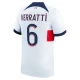 Camisola Futebol Paris Saint-Germain PSG 2023-24 Marco Verratti #6 Alternativa Equipamento Homem
