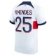 Camisola Futebol Paris Saint-Germain PSG 2023-24 N.Mendes #25 Alternativa Equipamento Homem