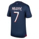 Camisola Futebol Paris Saint-Germain PSG Kylian Mbappé #7 2023-24 Principal Equipamento Homem