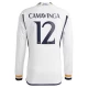 Camisola Futebol Real Madrid Camavinga #12 2023-24 Principal Equipamento Homem Manga Comprida