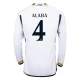 Camisola Futebol Real Madrid David Alaba #4 2023-24 Principal Equipamento Homem Manga Comprida