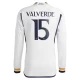 Camisola Futebol Real Madrid Federico Valverde #15 2023-24 Principal Equipamento Homem Manga Comprida