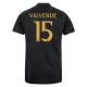 Camisola Futebol Real Madrid Federico Valverde #15 2023-24 Terceiro Equipamento Homem