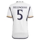 Camisola Futebol Real Madrid Jude Bellingham #5 2023-24 Principal Equipamento Homem