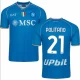 Camisola Futebol SSC Napoli Politano #21 2023-24 Principal Equipamento Homem