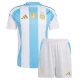 Criança Camisola Futebol Argentina Lionel Messi #10 Copa America 2024 Principal Equipamento (+ Calções)