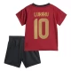 Criança Camisola Futebol Bélgica Romelu Lukaku #10 UEFA Euro 2024 Principal Equipamento (+ Calções)