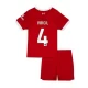 Criança Camisola Futebol Liverpool FC Virgil van Dijk #4 2023-24 1ª Equipamento (+ Calções)