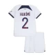 Criança Camisola Futebol Paris Saint-Germain PSG 2023-24 Achraf Hakimi #2 2ª Equipamento (+ Calções)