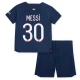 Criança Camisola Futebol Paris Saint-Germain PSG Lionel Messi #30 2023-24 1ª Equipamento (+ Calções)