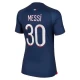 Mulher Camisola Futebol Paris Saint-Germain PSG Lionel Messi #30 2023-24 Principal Equipamento